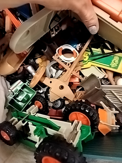 Kæmpekasse med Playmobil. Vintage